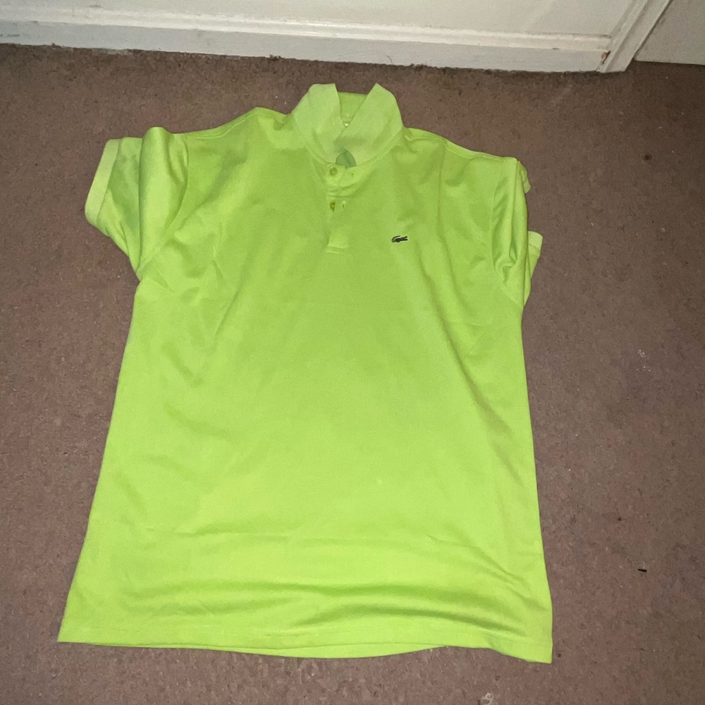 Lacoste Neon Green Polo Shirt